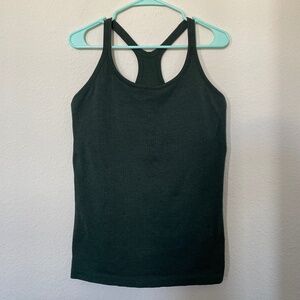 Lululemon dark forest green yoga tank top 12